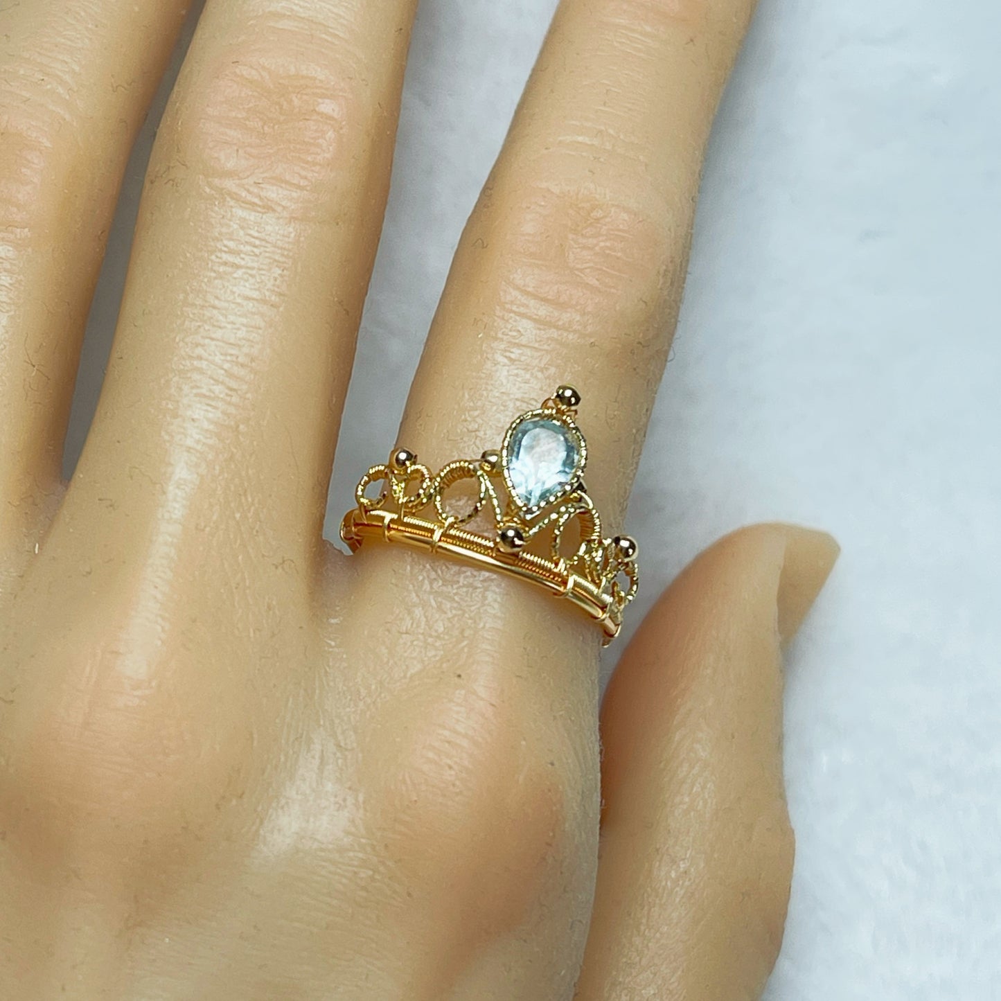 Handmade Crown Ring - Wire Wrapped Jewelry