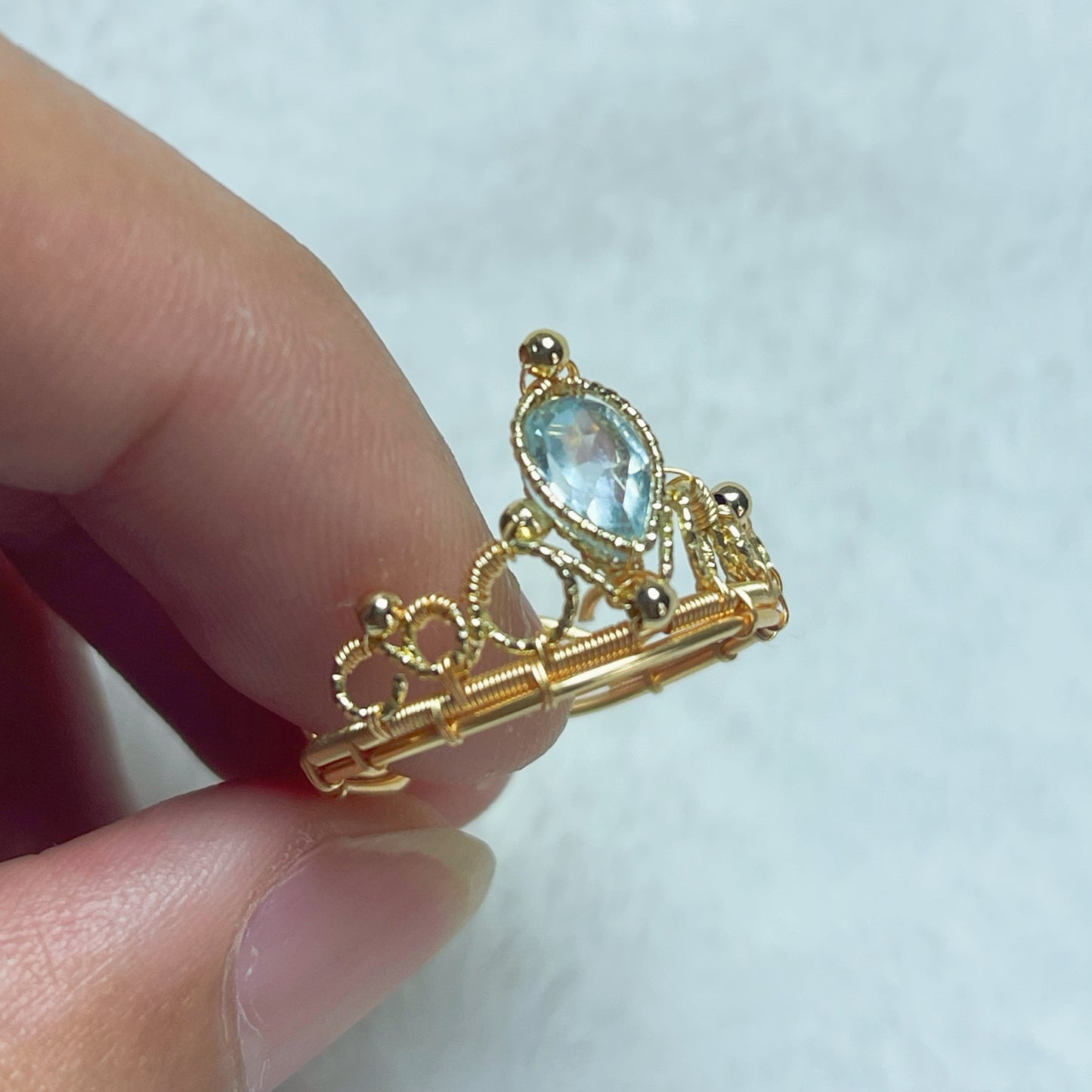 Handmade Crown Ring - Wire Wrapped Jewelry
