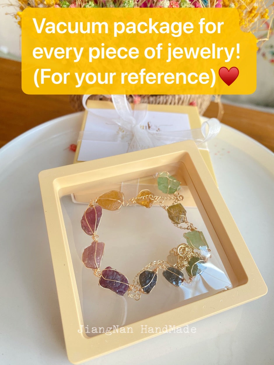 Handmade Orange Labradorite Necklace