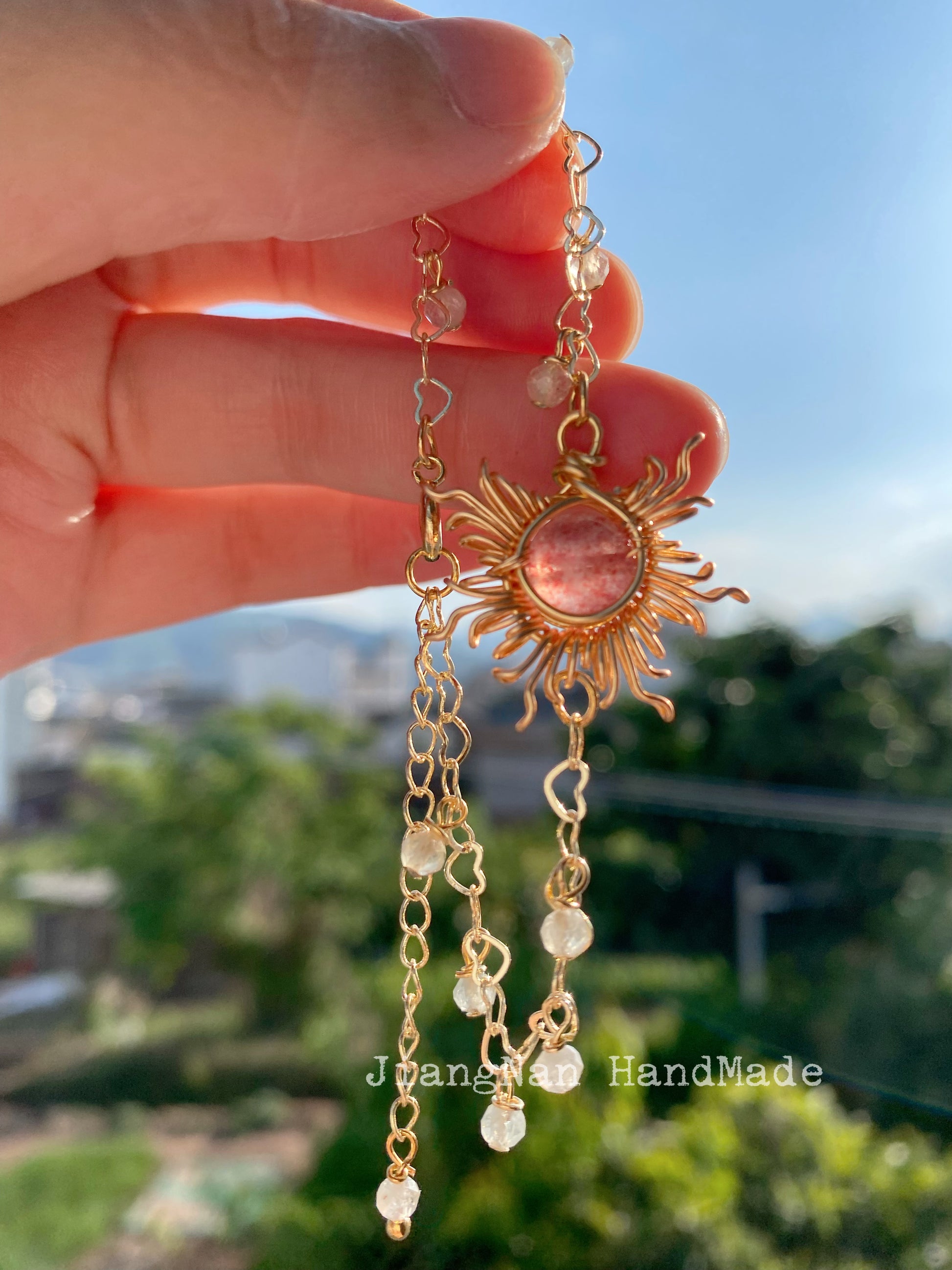 Handmade Magic Sun Bracelet - Wire Wrapped Jewelry